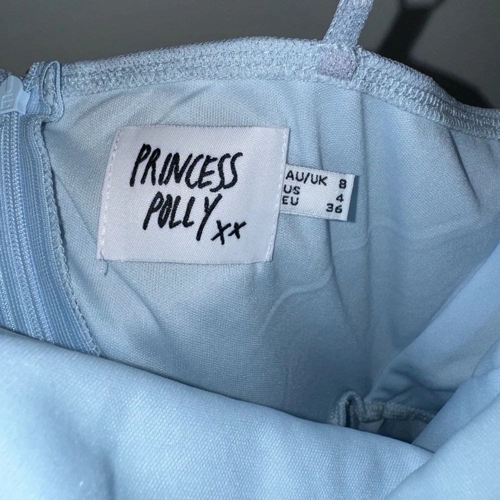 Princess Polly Ocenaia Mini Dress in Light Blue Size US 4 - Picture 5 of 8